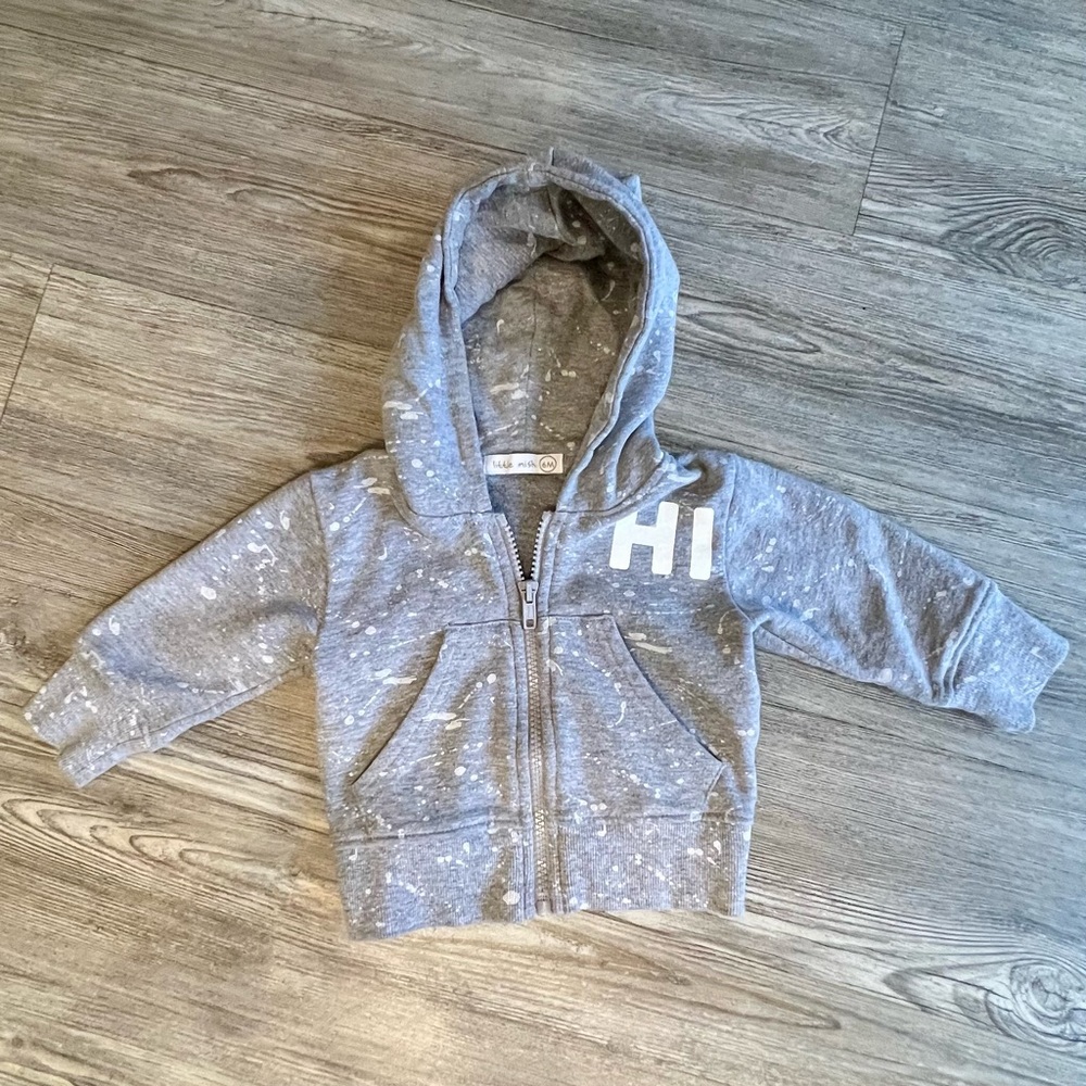 Little Mish Splatter Paint Hoodie - 6 months